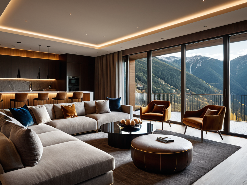 Proyecto de diseño de interiores de lujo realizado por Designform en Andorra