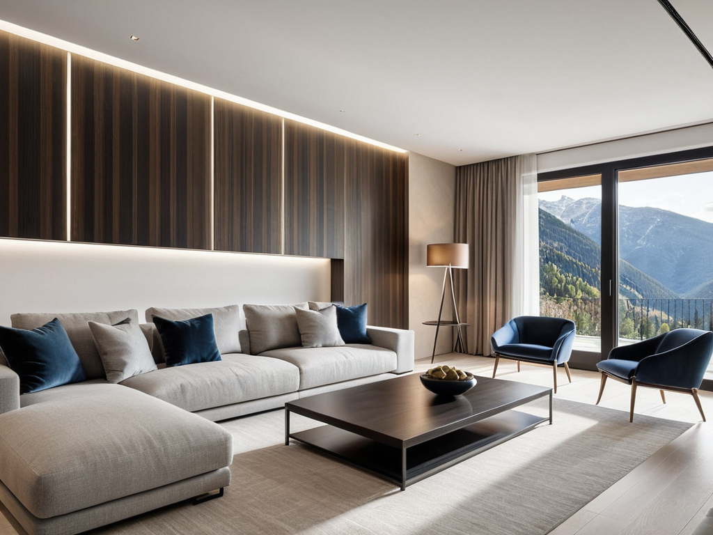 Diseño de interiores moderno y elegante realizado por Designform Interiors en Andorra